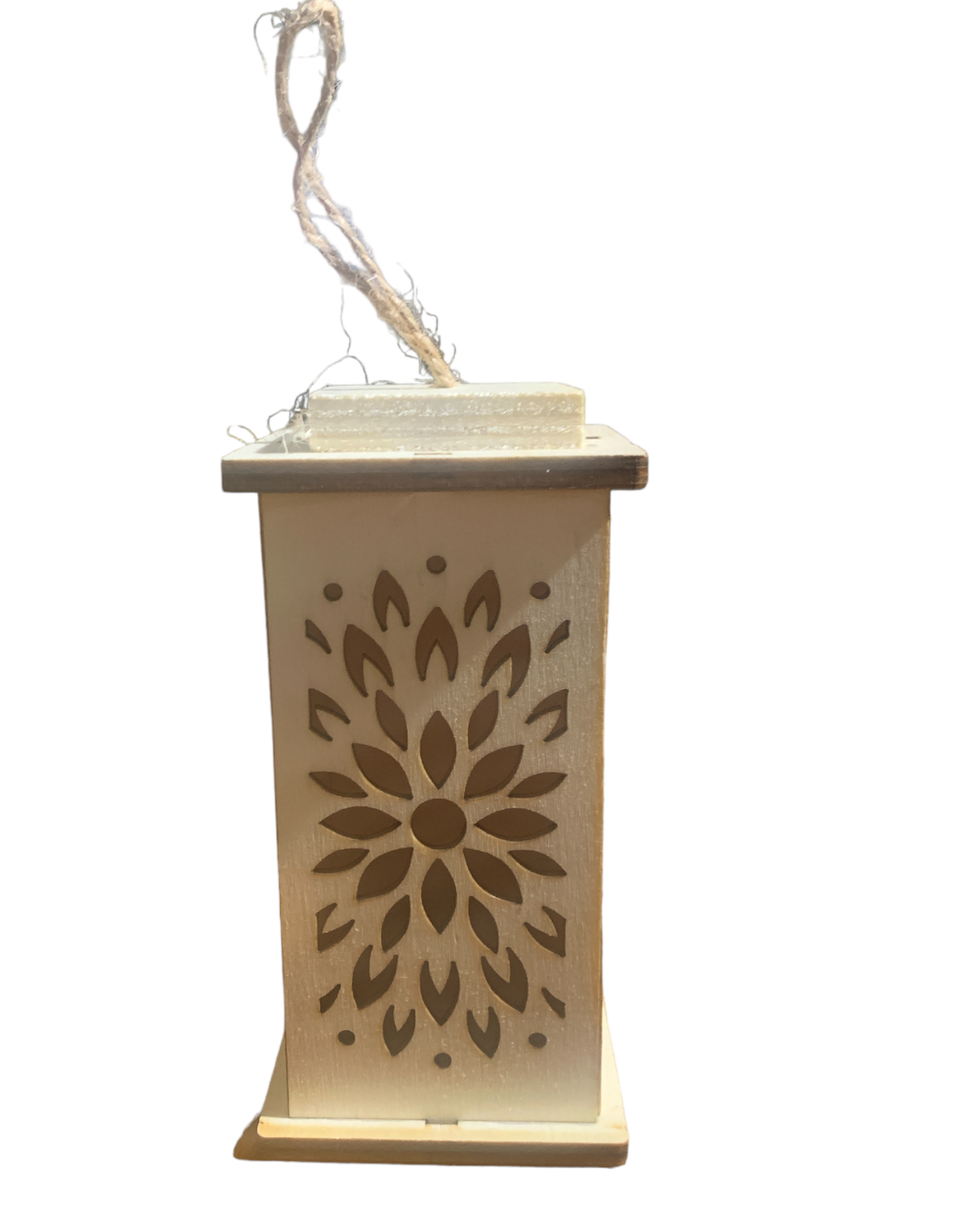 LED Wooden Hanging Lantern