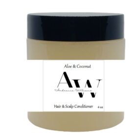 Aloe & Coconut Hair & Scalp Conditioner 4 oz, made in USA for all hair types