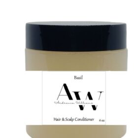 Basil Hair & Scalp Conditioner 4 oz, made in USA for all hair types