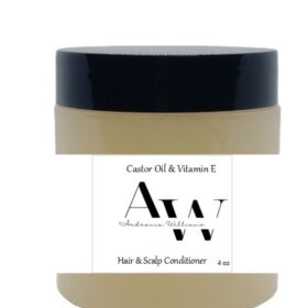 Castor Oil & Vitamin E Hair & Scalp Conditioner 4 oz, made in USA for all hair types