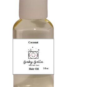 Kids Coconut Hair Oil, 3 fl oz, Made in USA, for All Hair Types