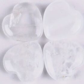 Clear Quartz Heart Polished Crystal 1 piece