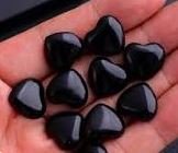 Black Obsidian Heart polished Crystal 1 piece