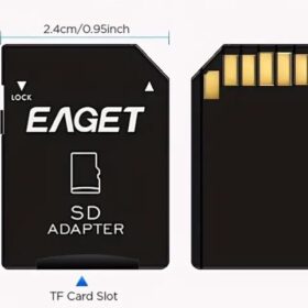 EAGET TF To SD Card Adapter, Micro SD/SDHC Memory Card Adapters 1 piece