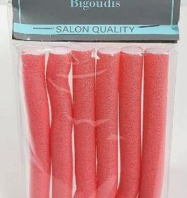 Hair Roller Pink Salon Quality 6 ct (color vary)