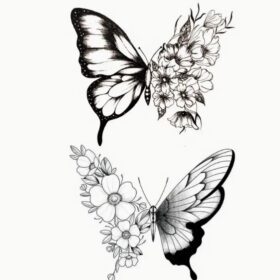 Butterfly Waterproof Temporary Tattoos