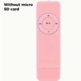 MP3 Player, Mini Music Player MP3 Player With USB Flash Drive, Portable HiFi Lossless Sound MP3 Music Player (Without SD Card) PINK