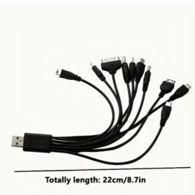 10 in 1 Multi-Functional USB Charging Cable, Universal Computer/Phone Connector Multiport Adapter Set