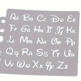 Alphabet Letter Stencils Template - Crisp Painting, Enhanced Scrapbooking, Textured Embossing, Professional Stamping & Personalized Card Making!